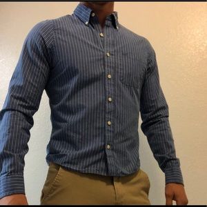 Blue A&F Button up